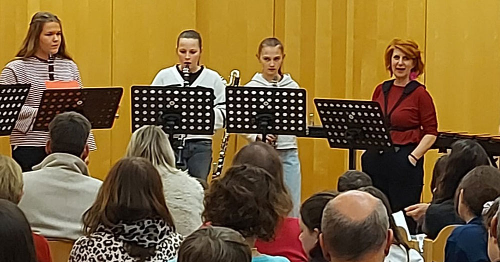 Vorspielabend der Klarinettenklassen im Musikzentrum Fladnitztal